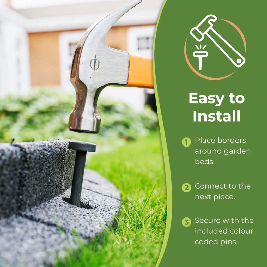 FlexiBorder lawn edging product